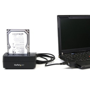 StarTech.com Single Bay USB 3.0 to SATA Hard Drive Docking Station, USB 3.0 (5 Gbps) Hard Drive Dock, External 2.5/3.5" SA