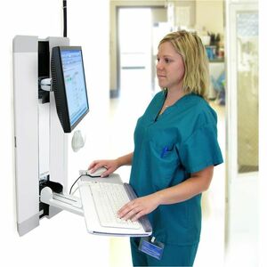 Ergotron StyleView 60-609-216 Lift für Flachbildschirm, Tastatur, Monitor - Weiß - Bildschirmgröße: 61 cm (24 Zoll) - max.