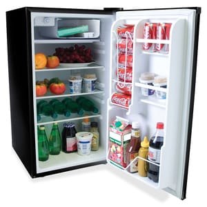 Royal Sovereign 4 cu. ft. Compact Black Refrigerator - 113.27 L - Reversible - Black - Built-in - 40 dB Noise