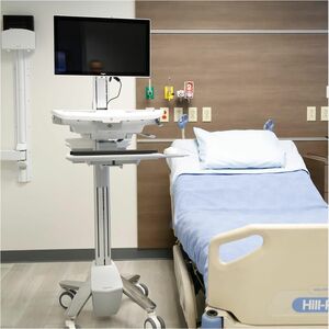 Ergotron StyleView Medical Trolley - 15.88 kg Capacity - 4 Casters - Aluminium - 464.8 mm Width x 1282.7 mm Height - White