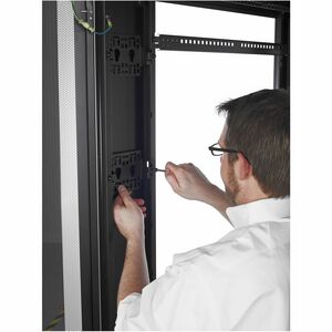 APC NetShelter Cable Management, Vertical Cable Manager, Accessory Bracket, Set of 2, Black, 109 x 183 x 30 mm - 1 Each