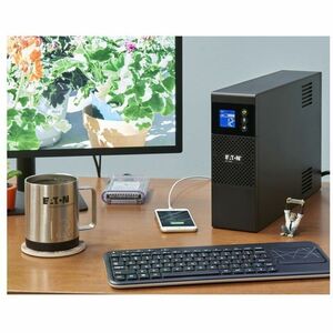 Eaton 5S UPS 1500VA 900 Watt 120V LCD Line-Interactive Battery Backup ECO USB - Tower - 2 Minute Stand-by - 110 V AC Input