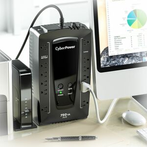 CyberPower AVRG750U AVR UPS Systems - 750VA/450W, 120 VAC, NEMA 5-15P, Compact, 12 Outlets, PowerPanel® Personal, $150000 