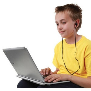 Califone E3 Multimedia Ear Bud With 3.5mm Plug - Stereo - Mini-phone (3.5mm) - Wired - Earbud - Binaural - In-ear - 3.90 f