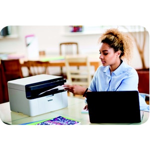 Brother DCP-1610W Wireless Laser Multifunction Printer - Monochrome - Copier/Printer/Scanner - 20 ppm Mono Print - 2400 x 