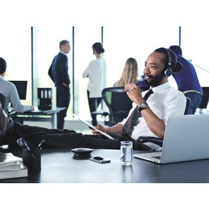 Jabra EVOLVE 65 Wireless Over-the-head Stereo Headset - Binaural - Supra-aural - 3000 cm - Bluetooth - Noise Cancelling, N