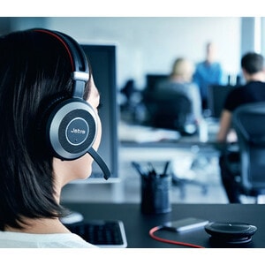 Jabra EVOLVE 40 Stereo Headset - Stereo - Mini-phone (3.5mm) - Wired - Over-the-head - Binaural - Circumaural