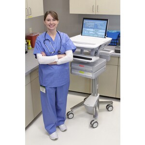 Ergotron StyleView SV43 Height Adjustable Display Stand - Up to 61 cm (24") Screen Support - 17.69 kg Load Capacity - 128.