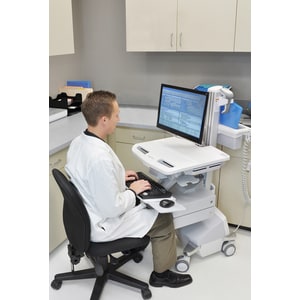 Ergotron StyleView SV44 Height Adjustable Display Stand - Up to 61 cm (24") Screen Support - 15.42 kg Load Capacity - 165.