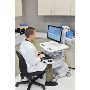 Ergotron StyleView SV44 Height Adjustable Notebook Stand - Up to 43.9 cm (17.3") Screen Support - 9.07 kg Load Capacity - 