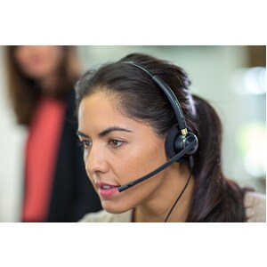 Cuffie Plantronics EncorePro HW520 Cavo Over-the-head Stereo - Binaural - Supra-aural - 320 Ohm - 100 Hz a 6,80 kHz - Nois