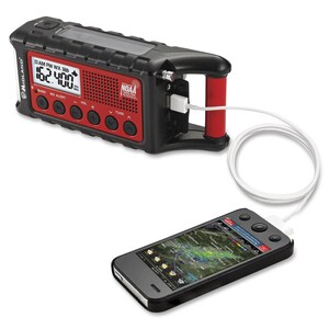Midland ER310 E+Ready Emergency Crank Weather Radio - with NOAA All Hazard, Weather Disaster - AM, FM