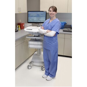Ergotron StyleView Medical Trolley - 2 Drawer - 16.78 kg Capacity - 4 Casters - Plastic, Aluminium - Ireland, United Kingdom