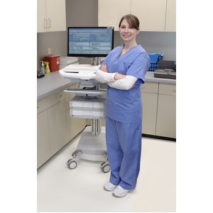 Ergotron StyleView Medizinische Warenkorb - 2 Schubfach - 16,78 kg Kapazität - 4 Rollen - Aluminium, Plastik, Verzinkter S
