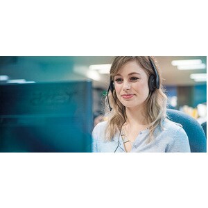 Jabra BIZ 1500 Com fios Headset Estéreo Fone de ouvido - Binaural - Supra-aural - 150 Ohm - 20 Hz para 4.50 kHz - 95 cm Ca