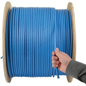 Eaton Tripp Lite Series Cat6a 10G-Certified Solid Core UTP CMR PVC Bulk Ethernet Cable, Blue, 1000 ft. (304.8 m) - Categor