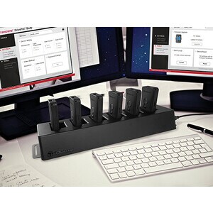 Transcend Dock Cradle für Kamera - Ladefunktion - Synchronisierfähigkeit - USB 3.0 - 6 x USB