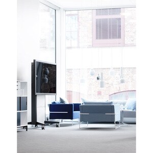 SMS Presence Display Stand - 120 kg Load Capacity - 140.9 cm Height x 110.1 cm Width x 67.1 cm Depth - Aluminium