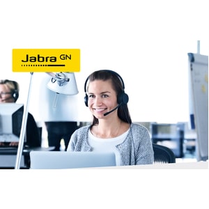 Jabra EVOLVE 30 II Wired Over-the-head Stereo Headset - Black - Binaural - Supra-aural - Noise Canceling - Mini-phone (3.5mm)