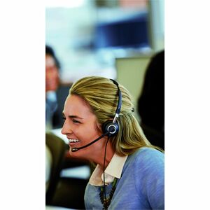 Jabra BIZ 2400 II QD Wired Over-the-head Mono Headset - Black - Monaural - Supra-aural - Noise Canceling - Quick Disconnect