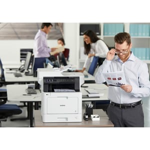 Brother Business Color Laser All-in-One MFC-L8900CDW - Duplex Print - Wireless Networking - Copier/Fax/Printer/Scanner - 3