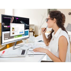 Monitor LED ViewSonic Entertainment VX2276-smhd 22" Class Full HD - 16:10 - Plata - 54.6cm (21.5") Viewable - Tecnología c