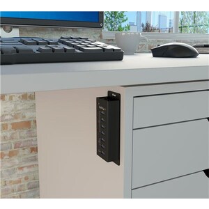 StarTech.com 4 Port USB 3.0 Hub plus 3 Dedicated USB Charging Ports (2 x 1A & 1 x 2A) - 5Gbps - Wall Mountable Metal Enclo