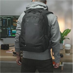 Targus® 15-16" Sport Backpack - Water Resistant - Shoulder Strap, Handle - 17.8" Height x 5.2" Width x 12.2" Depth - 5.28 