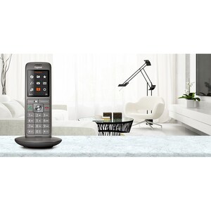 Gigaset CL660HX Handset - Anthrazit, Schwarz - Schnurlos - DECT - 400 Phone Book/Directory Memory - 6,1 cm (2,4 Zoll) Scre