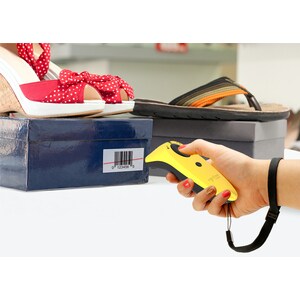 Socket Mobile SocketScan S730 Handheld Barcode Scanner - Wireless Connectivity - Yellow - 1D - Laser - Bluetooth