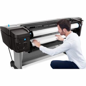 HP Designjet T1700dr PostScript Inkjet Large Format Printer - 44" Print Width - Color - TAA Compliant - 6 Color(s) - 26 Se