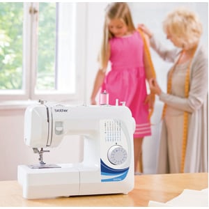 Brother Home Sewing Machine - Horizontal Bobbin System - 25 Built-In Stitches - Manual Threading