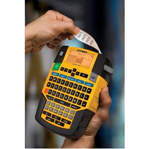 Dymo Rhino Rhino 4200 Electronic Label Maker - Thermal Transfer - Tape, Label6 mm, 9 mm, 12 mm, 19 mm - Battery - 6 Batter