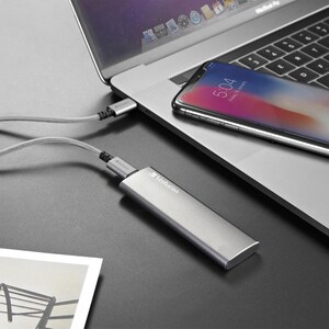 Verbatim 240GB Vx500 External SSD, USB 3.1 Gen 2 - Graphite - Notebook Device Supported - USB 3.1 Type C - 500 MB/s Maximu