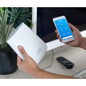 Netgear Orbi RBR20 Wi-Fi 5 IEEE 802.11ac Ethernet Wireless Router - 2.40 GHz ISM Band - 5 GHz UNII Band - 4 x Antenna(4 x 