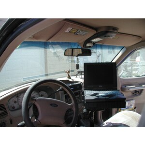 RAM Mounts No-Drill Vehicle Mount for Notebook, GPS - 17" Screen Support - Powder Coated Steel