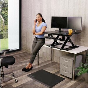 Ergotron WorkFit-TX Standing Desk Converter - Up to 30" Screen Support - 40 lb Load Capacity - 20" Height - Desktop - Black