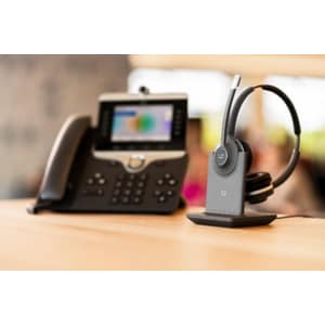 Cisco 562 Wireless Over-the-head Stereo Headset - Binaural - Supra-aural - 9144 cm - DECT - 48 kHz - Uni-directional Micro