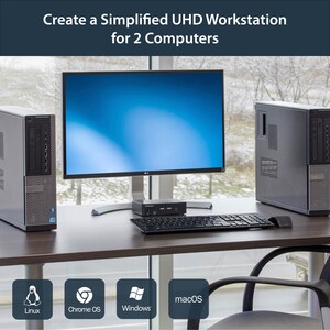 StarTech.com SV231DPU34K. Tastatur Porttyp: USB, Maus Porttyp: USB, Video Porttyp: DisplayPort. HD type: 4K Ultra HD, Maxi