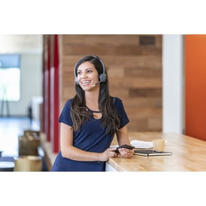 Cisco 562 Kabellos Kopfbügel Stereo Headset - Schwarz/Silber - Binaural - Ohraufliegend - 50 Hz bis 18 kHz Frequenzgang - 