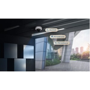 D-Link Vigilance 5 Megapixel HD Network Camera - Colour - Dome - TAA Compliant - 20 m - H.265, H.264, MJPEG, MPEG-4 - 2560