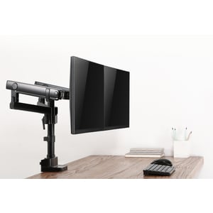 V7 DMPRO2DTA-3N Desk Mount for Monitor - Matte Black - 2 Display(s) Supported - 32" Screen Support - 35.27 lb Load Capacit
