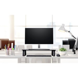 Kensington Extra Wide Monitor Stand - Up to 32" Screen Support - 44 lb (19958.06 g) Load Capacity - Steel