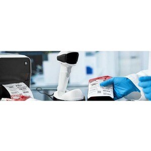 Zebra DS9908-HD Healthcare, Pharmacy, Laboratory Handheld Barcode Scanner Kit - Cable Connectivity - Alpine White - USB Ca