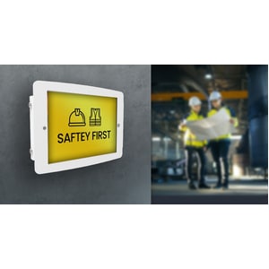 iPad Pro 12.9" (3-6th Gen) Space Enclosure Wall Mount Black - 1 Display(s) Supported - 32.8 cm (12.9") Screen Support - 10