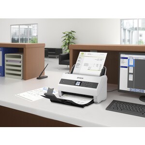 Epson WorkForce DS-870 Flatbed Scanner - 600 dpi Optical - 30-bit Color - 30-bit Grayscale - 65 ppm (Mono) - 65 ppm (Color