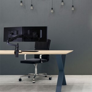 Ergotron Mounting Arm for Monitor - Matte Black - 2 Display(s) Supported - 63.5 cm (25") Screen Support - 10 kg Load Capac