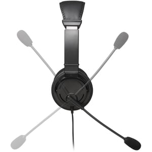 Kensington Hi-Fi Headphones with Mic - Stereo - Mini-phone (3.5mm) - Wired - Over-the-head - Binaural - Circumaural - 182.