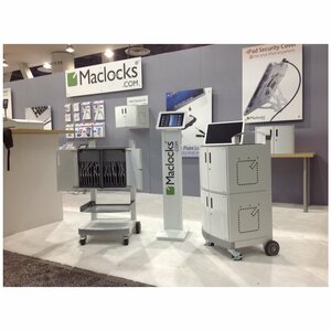 Compulocks CartiPad Tablet / Laptop Charging Cabinet For Counter Top or Wall Mount UK Power Plug - Simultaneously Store & 