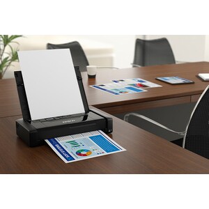 Epson WorkForce WF-110 Portable Inkjet Printer - Color - 14 ppm Mono / 11 ppm Color - 5760 x 1440 dpi Print - 20 Sheets In